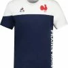 Bon marché 🌟 T-shirt Rugby LE COQ SPORTIF FFR FANWEAR TEE JR 22/23 👏