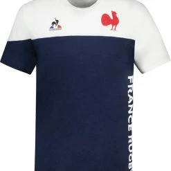 Bon marché 🌟 T-shirt Rugby LE COQ SPORTIF FFR FANWEAR TEE JR 22/23 👏