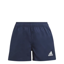 Alternative view of Meilleure affaire 🥰 Rugby A Xv Garçon Adidas Short Enfant Adidas Rugby 3-bandes BLEU 😍