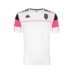 Grosses soldes ⌛ Rugby Homme Kappa T-shirt Arari Stade Français Paris - Blanc - Pour Homme BLANC ✨