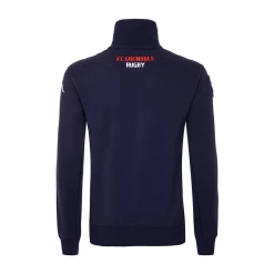 Le moins cher 😍 Rugby Homme Kappa Sweat Col Zippé Eroi Fc Grenoble Rugby - Bleu - Pour Homme BLEU ❤️