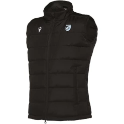 Grosses soldes ❤️ Rugby A Xv Homme Macron Veste Sans Manches Cardiff Blues 2021/22 NOIR 🤩