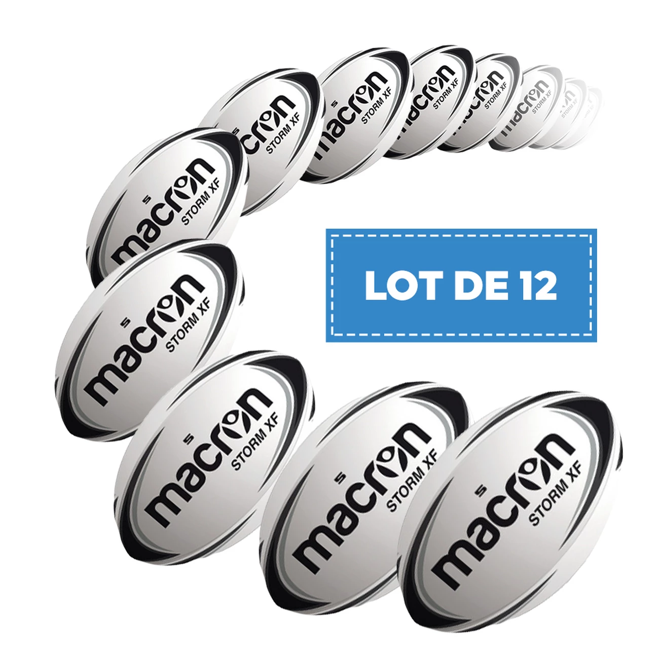 Meilleure vente 🔔 Rugby A Xv Macron Lot De 12 Ballons Macron Storm Xf T4 ⭐ 1 Meilleure vente 🔔 Rugby A Xv Macron Lot De 12 Ballons Macron Storm Xf T4 ⭐