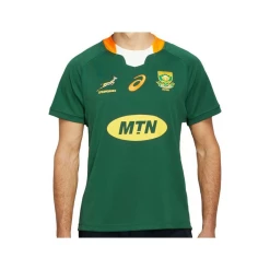 Meilleure vente ⌛ Rugby A Xv Enfant Asics Maillot Enfant Afrique Du Sud Springboks VERT 🤩