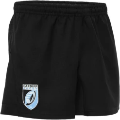 Budget 🔔 Rugby A Xv Homme Macron Short Cardiff Blues 2021/22 NOIR 😀