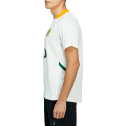 Bon marché 😀 Rugby A Xv Homme Asics Maillot Afrique Du Sud Springboks Domicile BEIGE 🥰