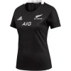 Tout neuf 😍 Rugby A Xv Femme Adidas Maillot Domicile Femme All Blacks 2019/20 NOIR 🤩