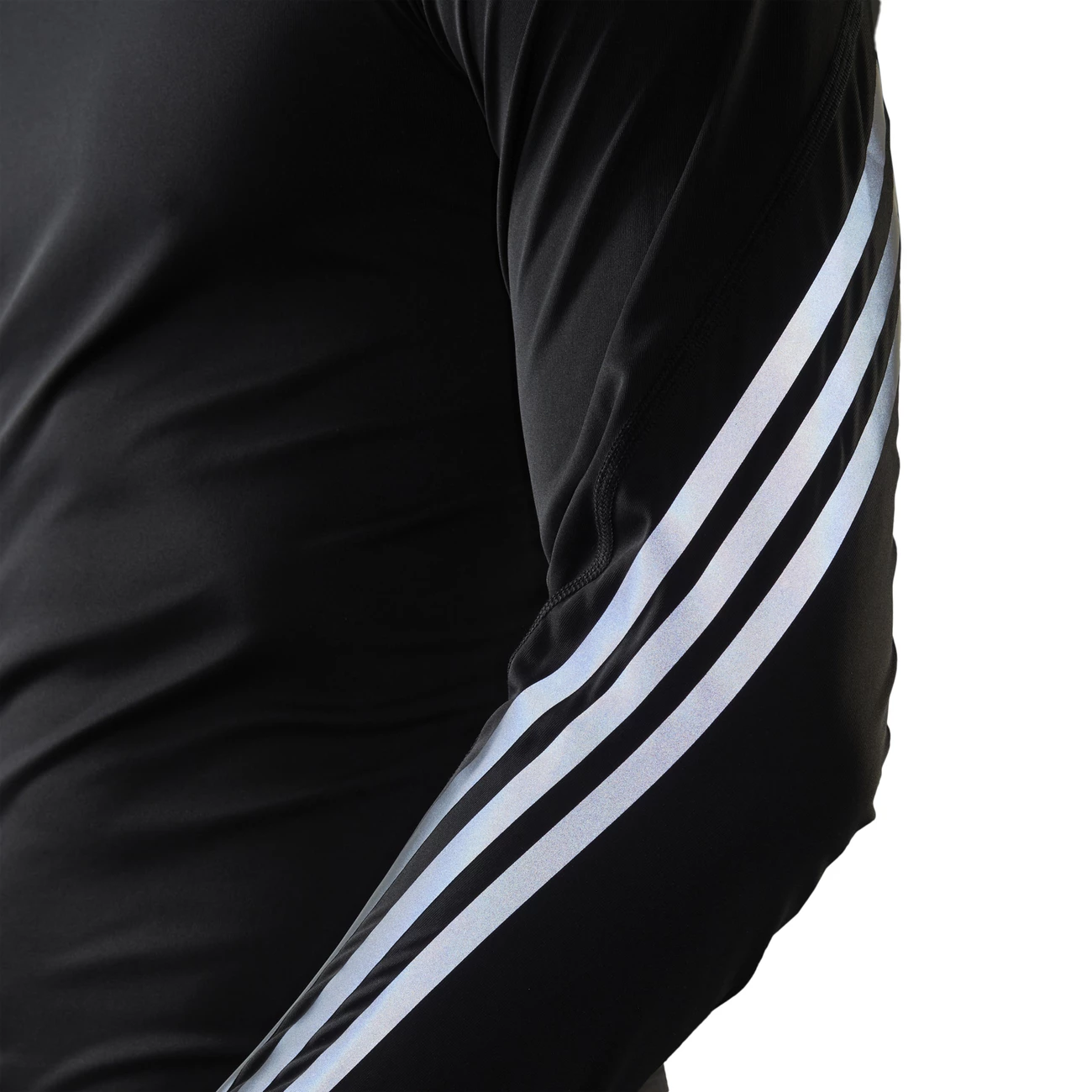 Budget ❤️ Course A Pied Homme Adidas T-shirt Adidas Run Icon Full Reflective 3-stripes NOIR 🌟 3 Budget ❤️ Course A Pied Homme Adidas T-shirt Adidas Run Icon Full Reflective 3-stripes NOIR 🌟 – Image 3