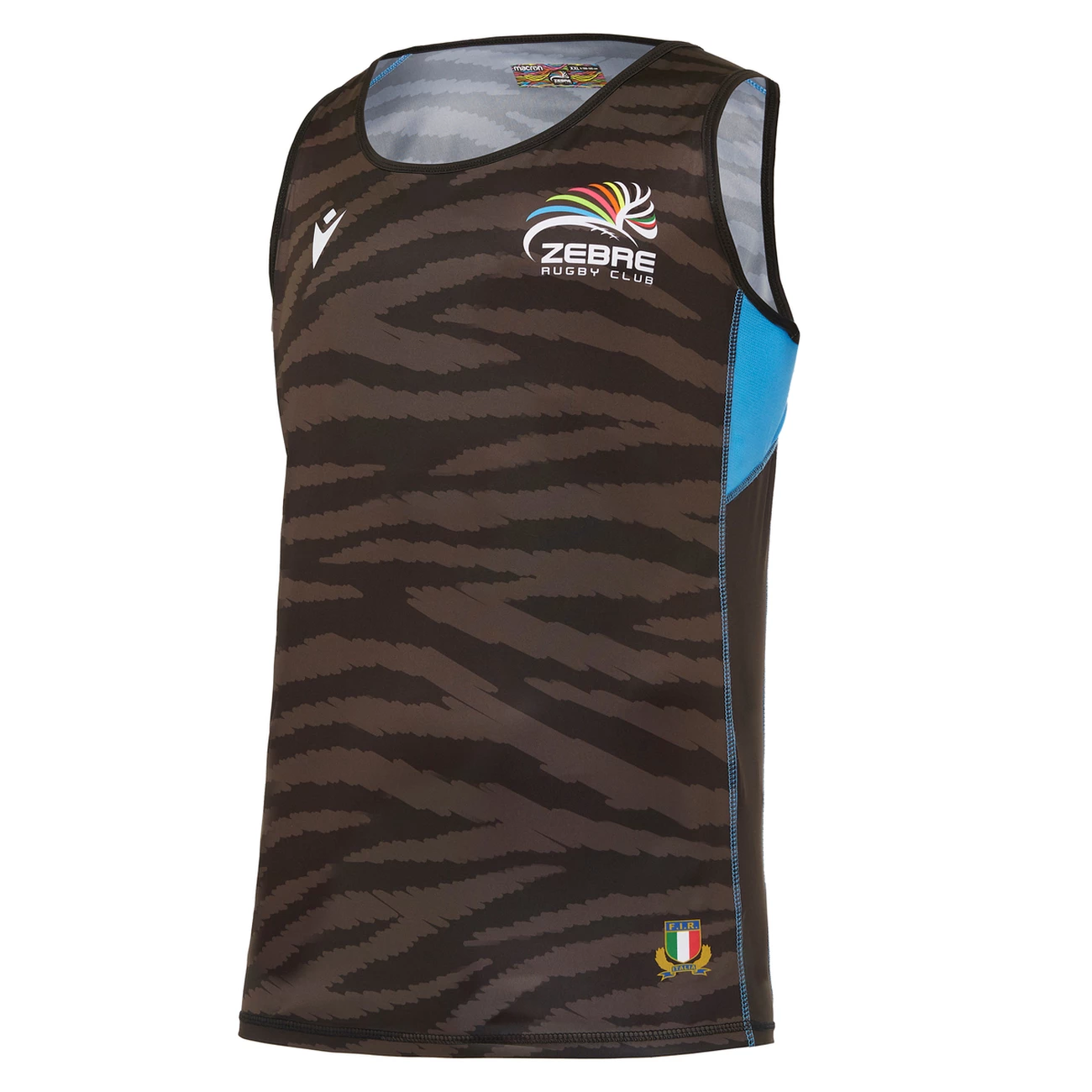 Grosses soldes ⭐ Rugby A Xv Homme Macron Débardeur Zebre Rugby 2020/21 NOIR 🌟 3 Grosses soldes ⭐ Rugby A Xv Homme Macron Débardeur Zebre Rugby 2020/21 NOIR 🌟 – Image 3