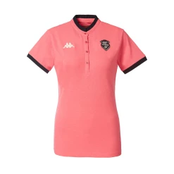 Vente flash 👍 Rugby Femme Kappa T-shirt Leona Stade Français Paris - Rose - Pour Femme ROSE 😍