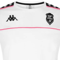 Grosses soldes ⌛ Rugby Homme Kappa T-shirt Arari Stade Français Paris - Blanc - Pour Homme BLANC ✨ -Le Coq Sportif Magasin de vente d51e43a3344d45b790934f67a94c6bfb